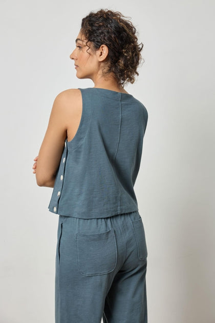 Dusk Side Button Tank