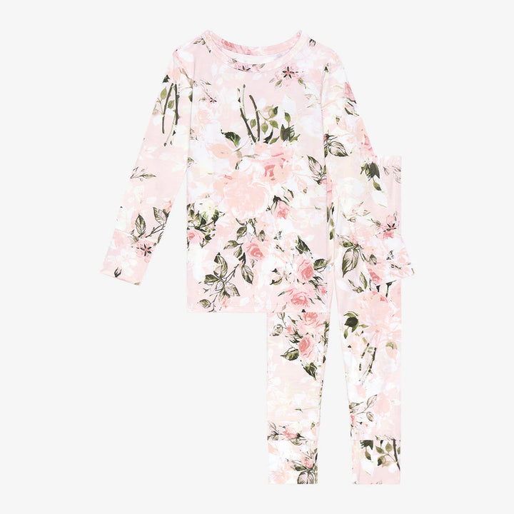 Long Sleeve Basic Pajama in Vintage Rose