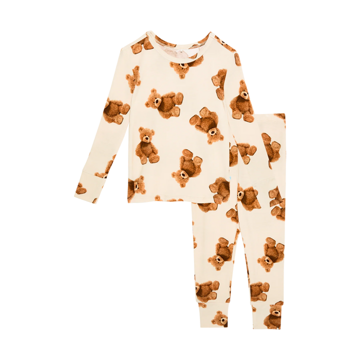 Long Sleeve Basic Pajama in Teddy Freddy