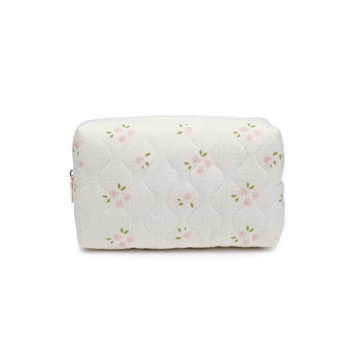 Pink Rose Quilted Keeper Pouch