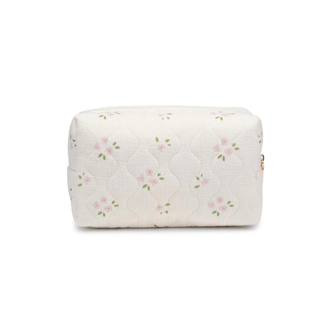 Pink Rose Quilted Keeper Pouch