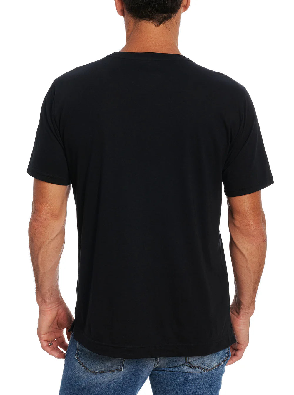 Myles Short Sleeve Knit Shirt in Black - Madison's Niche 