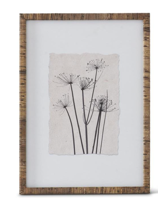 Rattan Frame Botanical Print