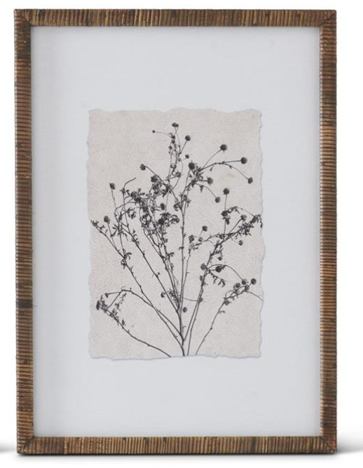 Rattan Frame Botanical Print