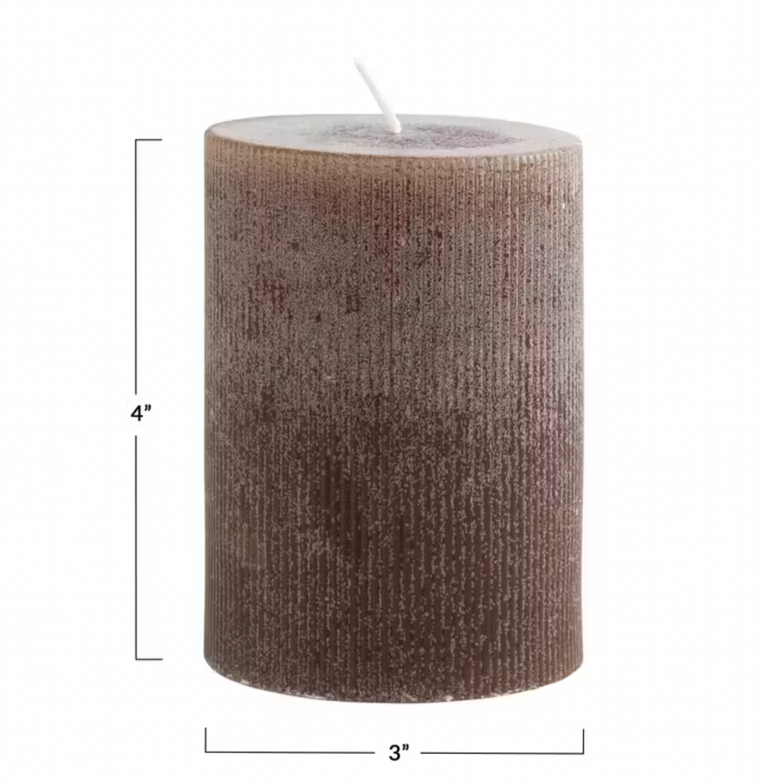 Brown Pillar Candle