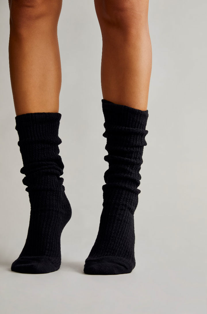 Staple Slouch Socks in Black