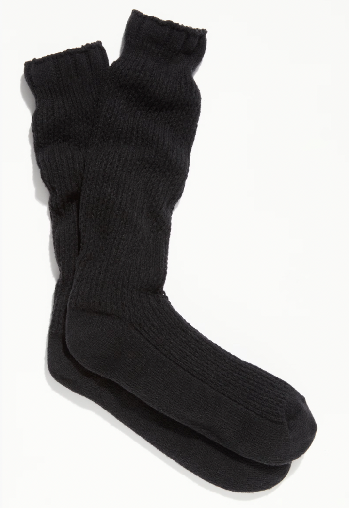 Staple Slouch Socks in Black