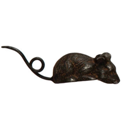 Metal Mouse Statue