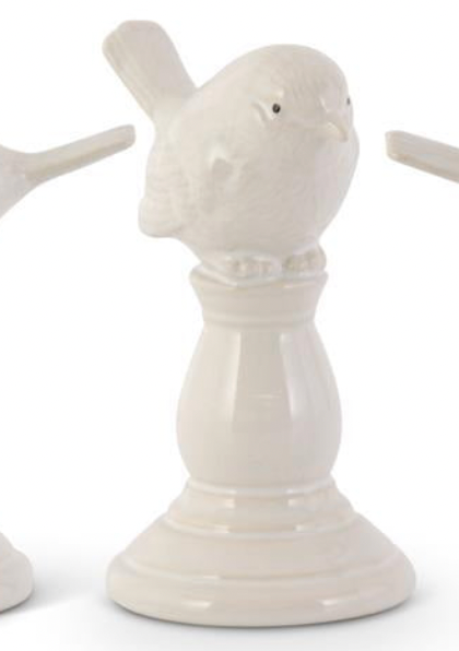 Ceramic Bird on Pedestal