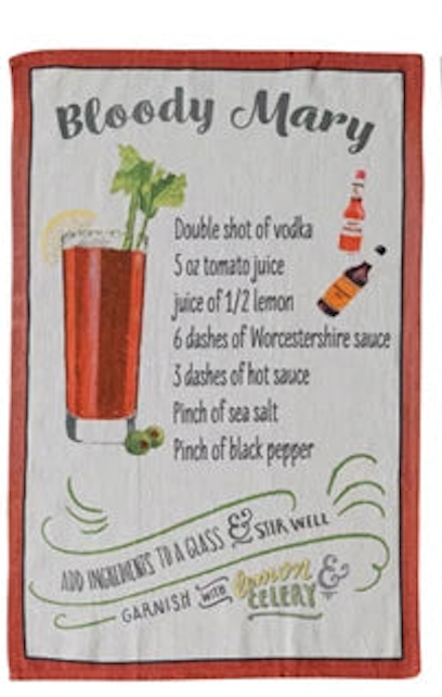 Cocktail Recipe Towel