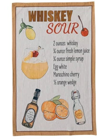 Cocktail Recipe Towel