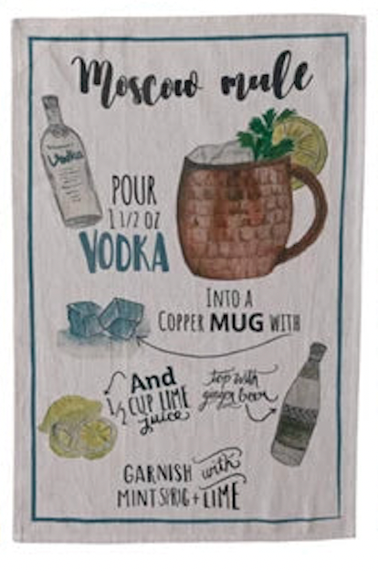 Cocktail Recipe Towel