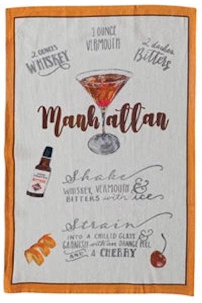 Cocktail Recipe Towel