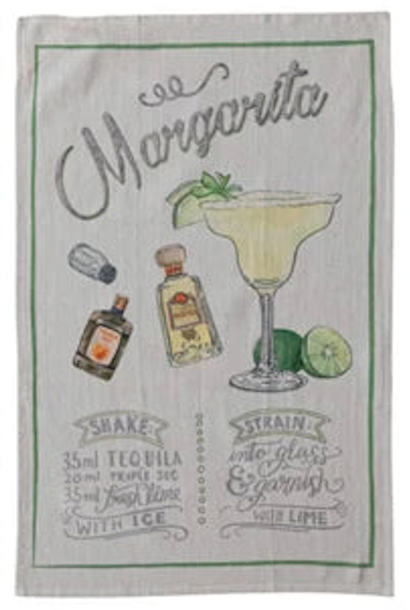 Cocktail Recipe Towel