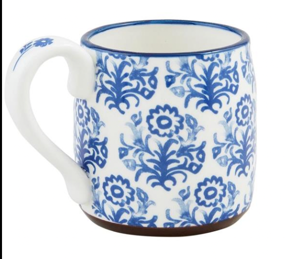 Blue Floral Mug