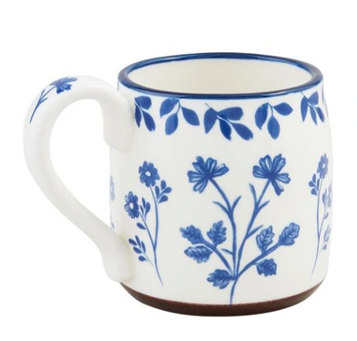 Blue Floral Mug