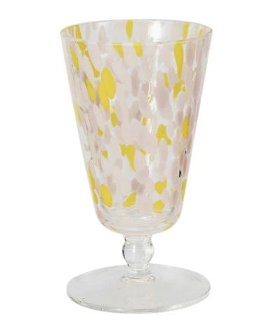 Stemmed Confetti Glass - Madison's Niche 