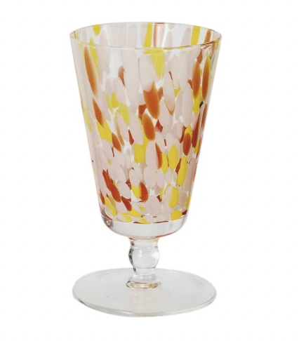 Stemmed Confetti Glass - Madison's Niche 