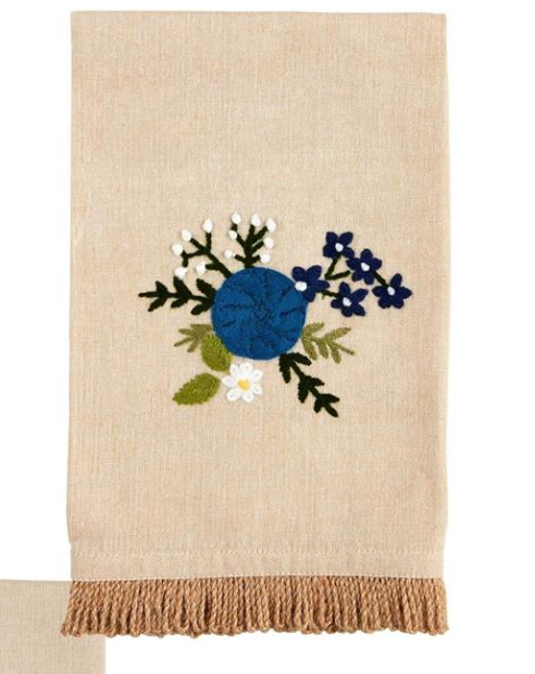 Floral Embroidery Towels - Madison's Niche 