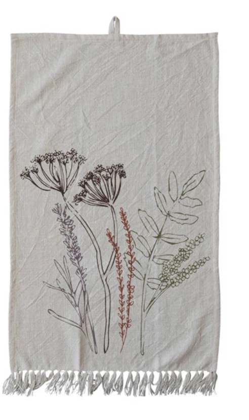 Flowers Kitchen Towel