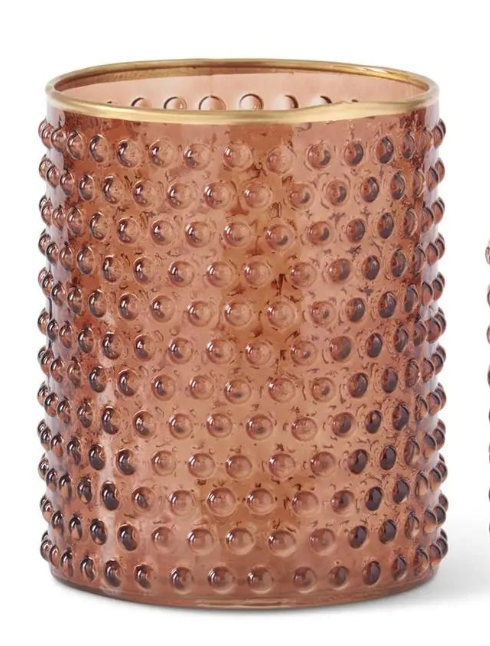 Brown Dot Glass Vase