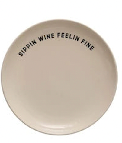 Wine Saying Plate