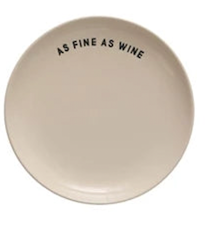 Wine Saying Plate