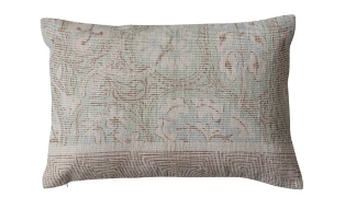 Chenille Print Lumbar Pillow