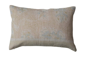 Chenille Print Lumbar Pillow