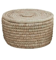 Grass Basket with Lid - Madison's Niche 