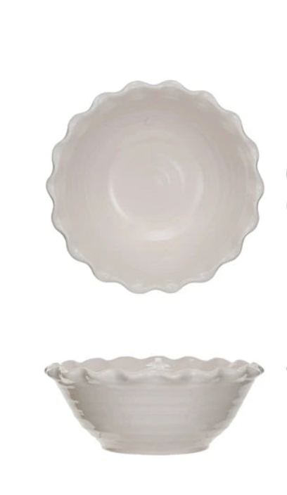 Scalloped Serving Bowl