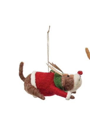 Felt Dog Ornament