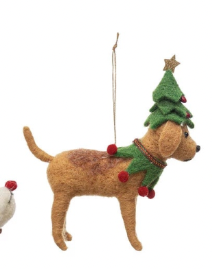 Felt Dog Ornament