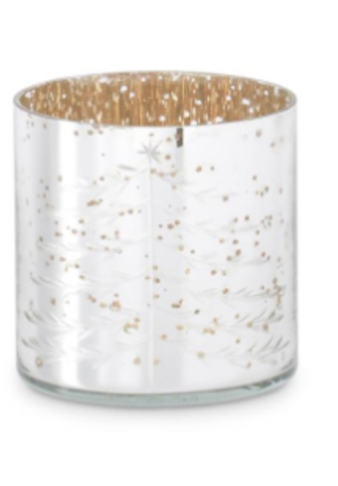 Silver Tree Votive Holder