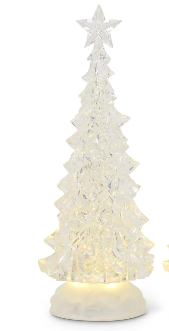 Acrylic Swirling Glitter LED Tree