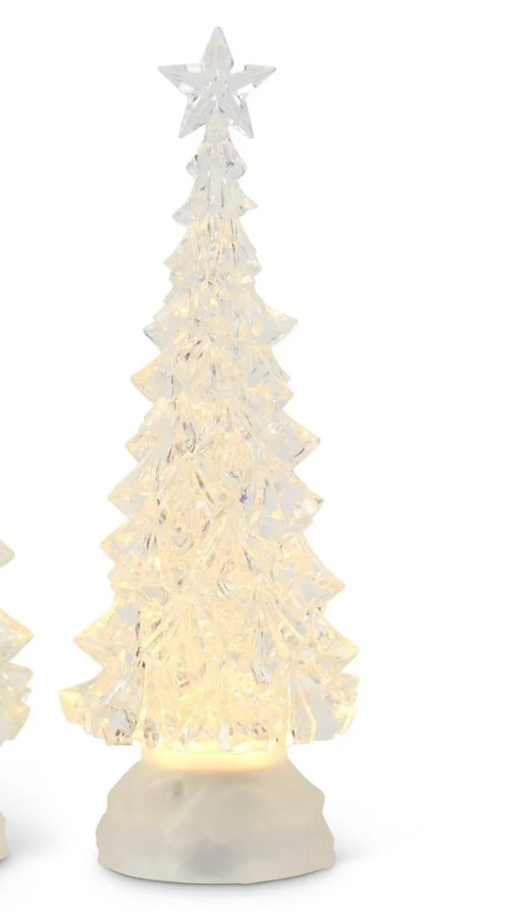 Acrylic Swirling Glitter LED Tree