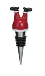 Holiday Glass Wine Stopper