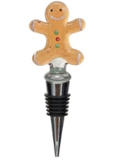 Holiday Glass Wine Stopper