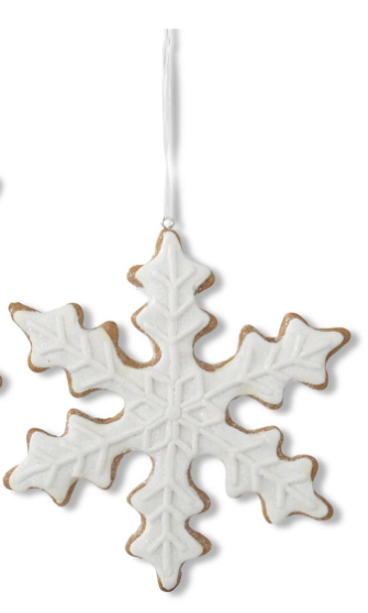 Gingerbread Snowflake Ornament