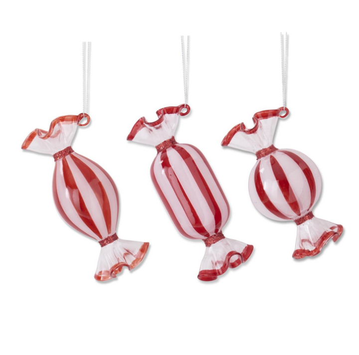 Red & White Candy Ornament