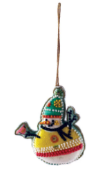 Beaded Snowman Ornament