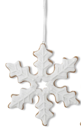 Gingerbread Snowflake Ornament