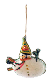 Beaded Snowman Ornament