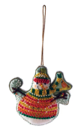 Beaded Snowman Ornament