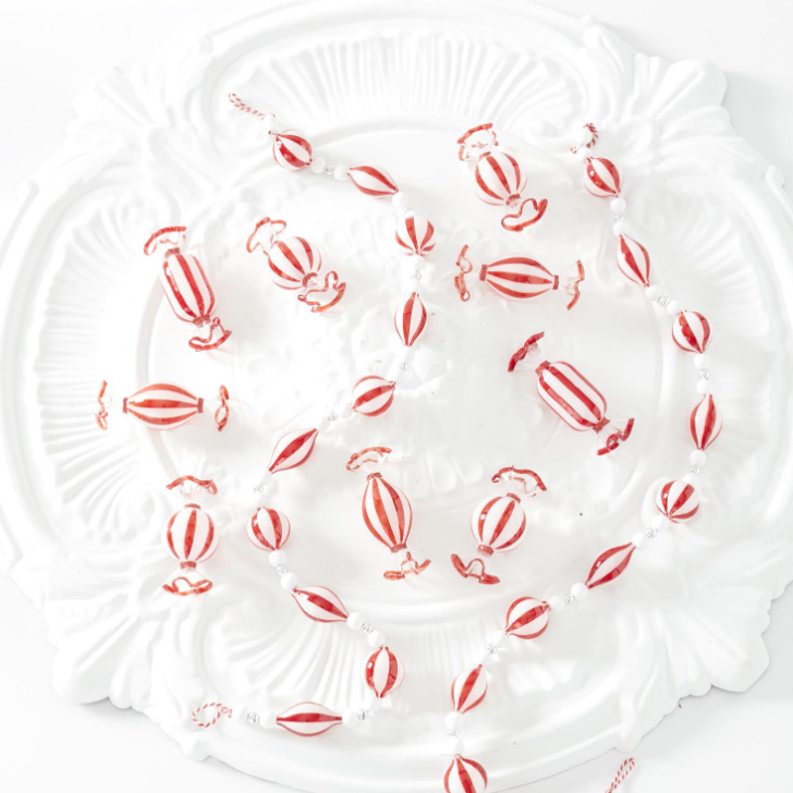 Red & White Candy Ornament