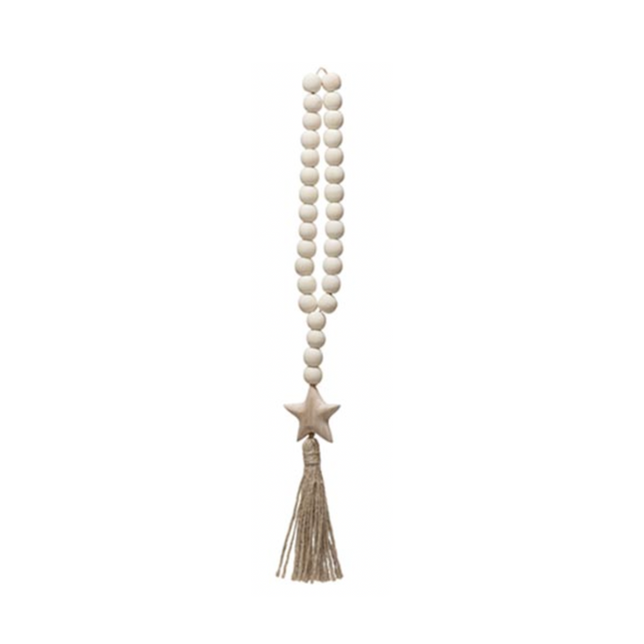 Wooden Beaded Tassel