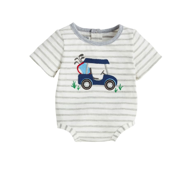 Boy Golf Crawler Gray