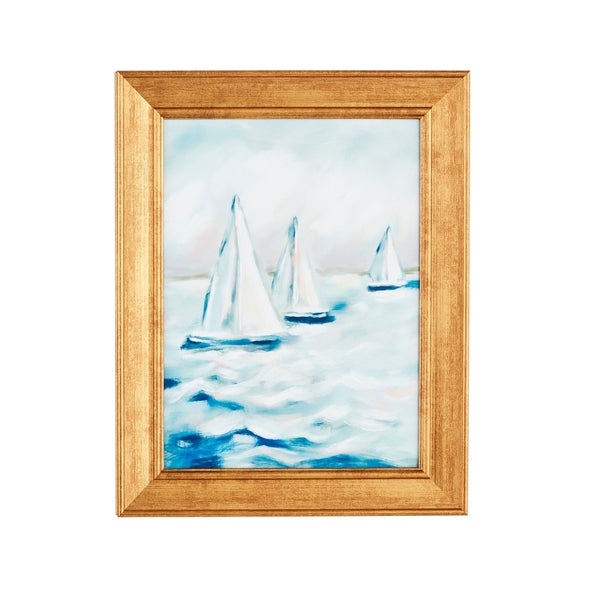 Sailboats Framed Art