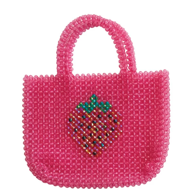 Beaded Handbag With Image