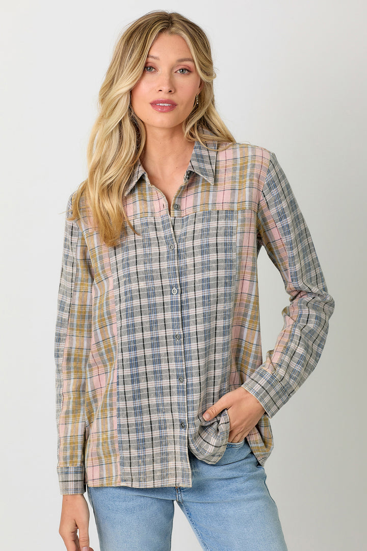 Color Block Flannel